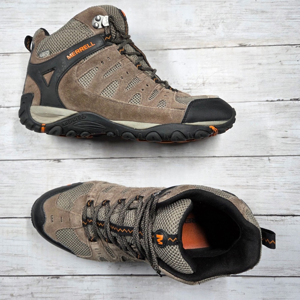 Merrell Hiking Boots Accentor Men 11 Brown Mid Boulder Orange J342296C